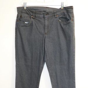 Eileen Fisher Gray Jeans Size 12